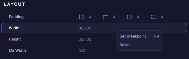 Application Breakpoints Tool | Avalonia Docs