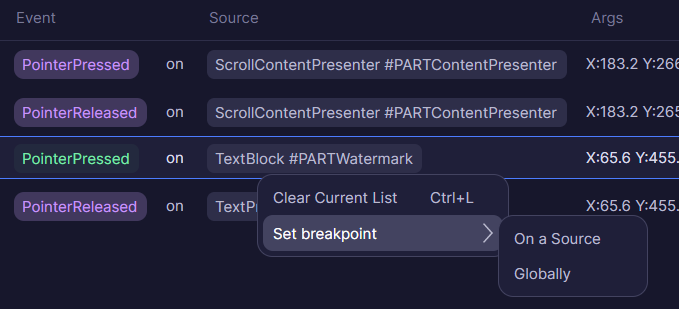 Application Breakpoints Tool | Avalonia Docs